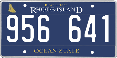 RI license plate 956641