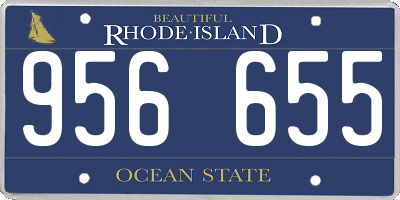 RI license plate 956655