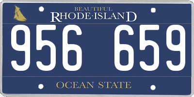 RI license plate 956659