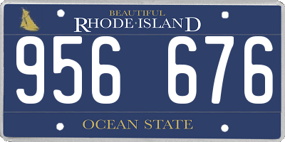 RI license plate 956676