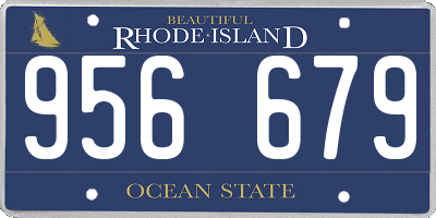 RI license plate 956679