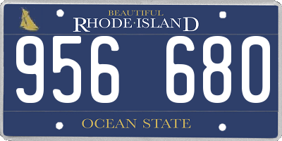 RI license plate 956680