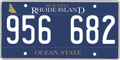 RI license plate 956682