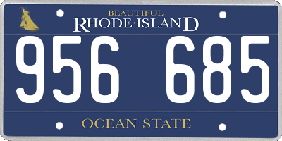 RI license plate 956685
