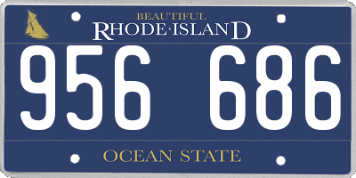 RI license plate 956686