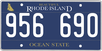 RI license plate 956690
