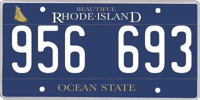 RI license plate 956693
