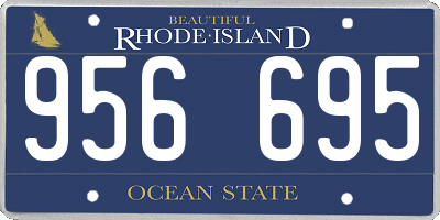 RI license plate 956695