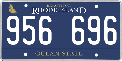 RI license plate 956696