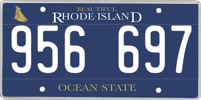 RI license plate 956697