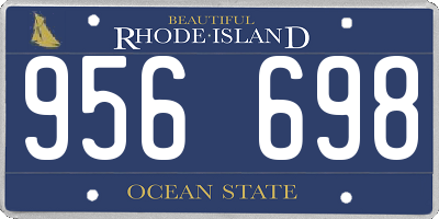 RI license plate 956698