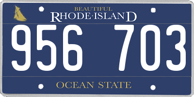 RI license plate 956703