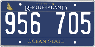 RI license plate 956705