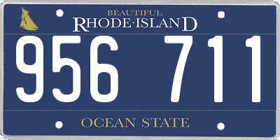 RI license plate 956711