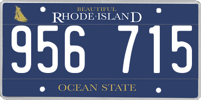 RI license plate 956715