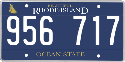 RI license plate 956717
