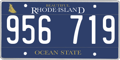 RI license plate 956719