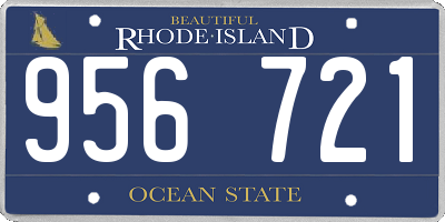 RI license plate 956721