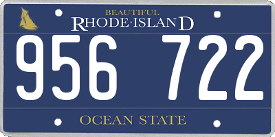 RI license plate 956722