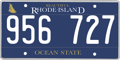 RI license plate 956727