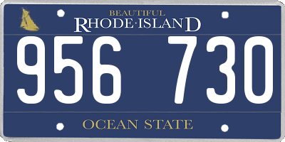 RI license plate 956730