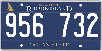 RI license plate 956732