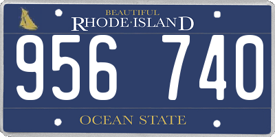 RI license plate 956740