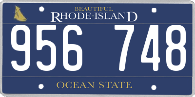 RI license plate 956748
