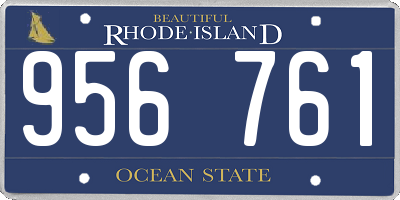 RI license plate 956761