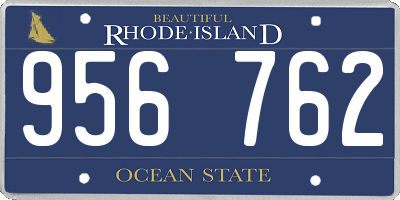 RI license plate 956762