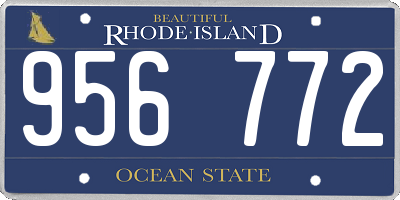 RI license plate 956772