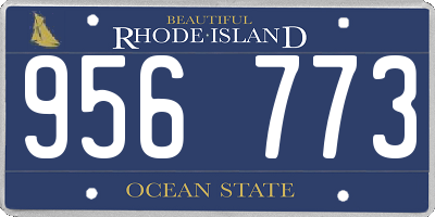 RI license plate 956773