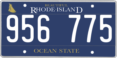 RI license plate 956775
