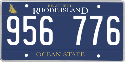 RI license plate 956776