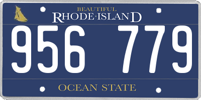 RI license plate 956779