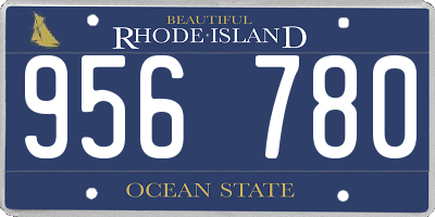 RI license plate 956780