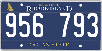 RI license plate 956793