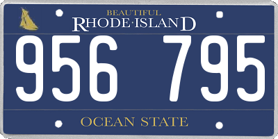RI license plate 956795