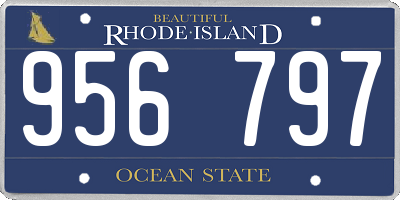 RI license plate 956797