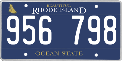 RI license plate 956798