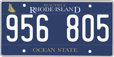 RI license plate 956805