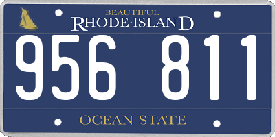 RI license plate 956811