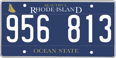 RI license plate 956813
