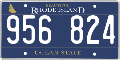 RI license plate 956824