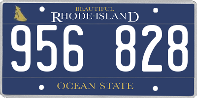 RI license plate 956828