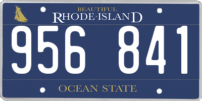 RI license plate 956841
