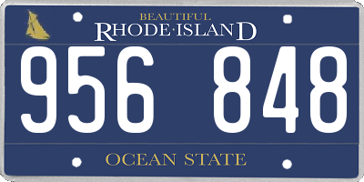RI license plate 956848