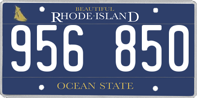 RI license plate 956850