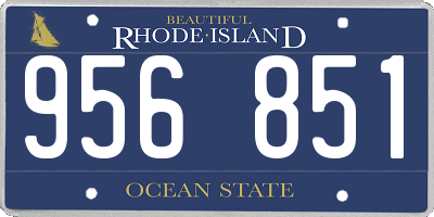 RI license plate 956851