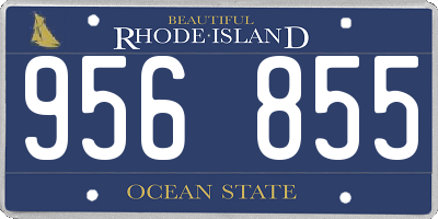RI license plate 956855